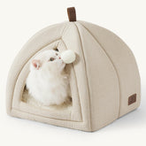 Bedsure Gato Cueva Cama 2 en 1: refugio cómodo para siestas tranquilas.