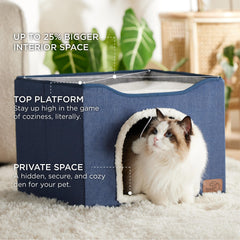 Bedsure gato plataforma superior amplia, espacio para mirar por la ventana.
