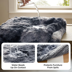 Bedsure manta doble cara sherpa-pelo para descanso calmante de la mascota