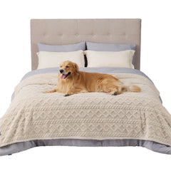 Bedsure manta impermeable para mascotas protege la cama de líquidos