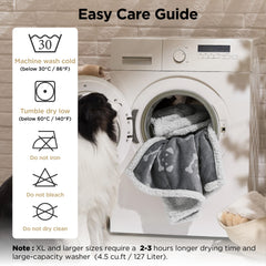 Bedsure manta impermeable para perro grande, lavado a máquina, mantenimiento sencillo.