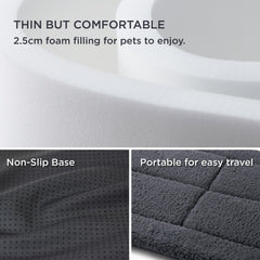 Bedsure mat-para-jaula-versatil-portatil: ideal para jaulas, transportines y viajes.
