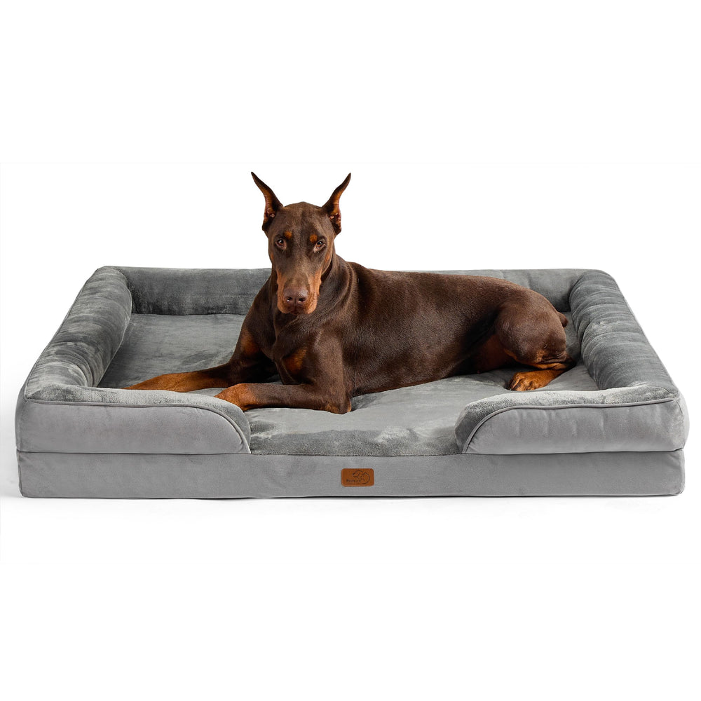 Bedsure XXL cama ortopédica para perros grandes con funda lavable, fácil de limpiar.