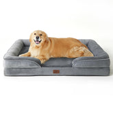 Bedsure XL Plus cama para perros grandes, visión general y estructura resistente.