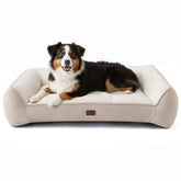 Bedsure XL Pro cama ortopédica para perros con cabecera acolchada y soporte.