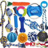 Beiker pack de 15 juguetes para cachorros, ideal para morder y jugar en casa