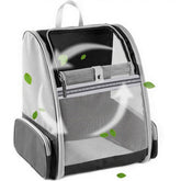 BEIKOTT mochila transportadora para mascotas vista frontal, ideal para viajes y paseo cómodo