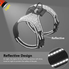 Beirui arnés reflectivo con cintas para salidas nocturnas seguras y visibles