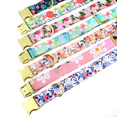 Beirui collar perro ajuste M con flor rosa cómodo para perros medianos.