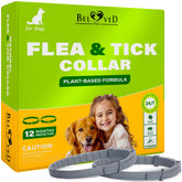 Collar repelente natural Beloved Pets para perros, ajuste cómodo, protege contra pulgas.