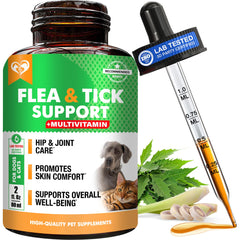 Beloved Pets Gotas: control natural de pulgas y garrapatas para perros y gatos