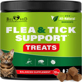 Beloved Pets tabletas salmón para perros y gatos, protección diaria contra pulgas.