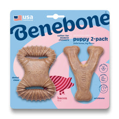 Benebone Puppy, masticable dental para cachorros, promueve dentición saludable.