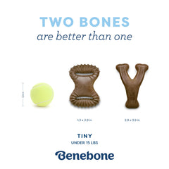 Benebone Puppy, hecho en EE. UU., sabor delicioso.