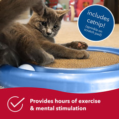 Bergan Turbo Scratcher con catnip incorporado para más energía.