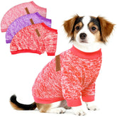 Conjunto navideño BERICH de 3 suéteres para perro pequeño, ideal para fotos festivas.