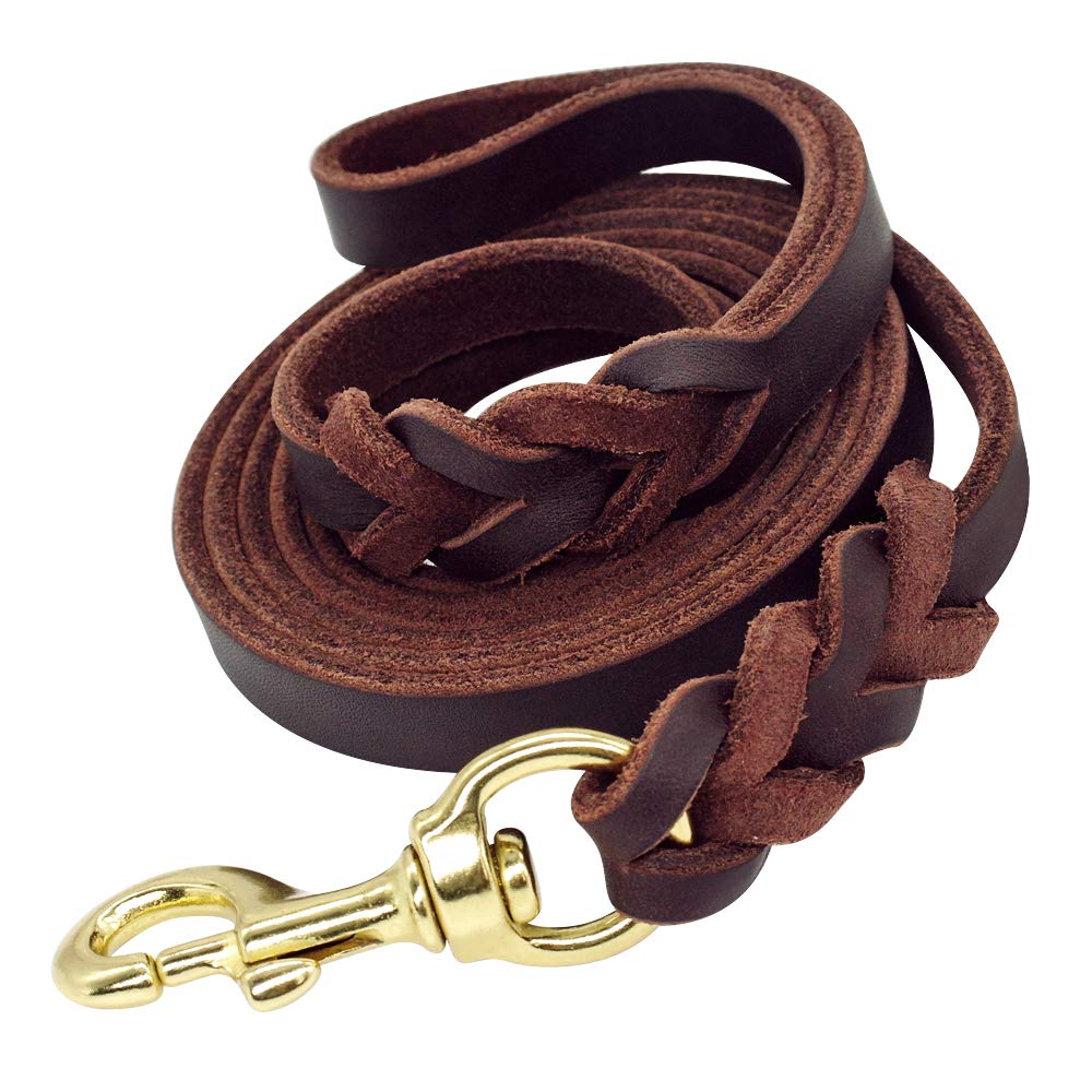 Beirui de Berry Pet: trenza latigo marrón para mayor durabilidad y estilo