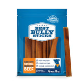 Best Bully Sticks palitos bully 6 pulgadas para perros medianos y grandes, masticación saludable