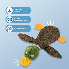 Best Pet Supplies Juguete sin relleno con botella, ofrece crujido adicional y entretenimiento.