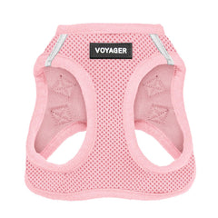 Arnés Voyager de Best Pet Supplies, paso rosa transpirable para paseos cómodos