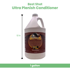 Best Shot Ultra Plenish Acondicionador, aplicación en ducha para desenredar y suavizar el pelaje.