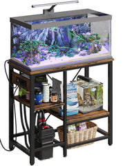 Bestier soporte acuario de metal con seis patas para mayor estabilidad.