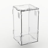 BETAZOOER terrario acrílico mini, vista frontal para observar a la mascota con claridad.
