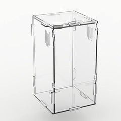 BETAZOOER terrario acrílico mini, vista frontal para observar a la mascota con claridad.