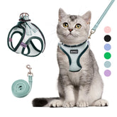 Betmaypet arnés-gato-ventilado para paseos cómodos, tela de malla transpirable.