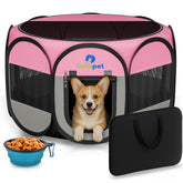 Betopet Playpen con malla 360° para visibilidad y tranquilidad de la mascota