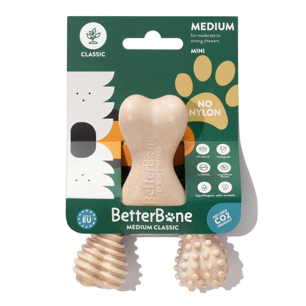 BetterBone masticable de densidad media para perros, favorece masticación saludable.