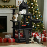 BEWISHOME arbol-gato gotico 51 pulgadas para interior, ideal para trepar y descansar.