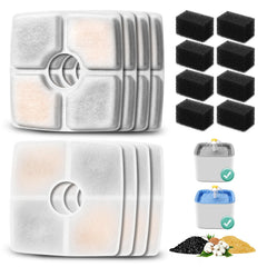 BFLICROY 8 pack de filtros para fuente felina, listo para reemplazo rápido
