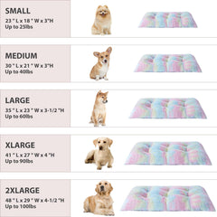 BFPETHOME funda lavable de la cama arcoíris para perros
