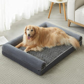 Cama ortopédica para perros grandes con espuma tipo panales para soporte cómodo