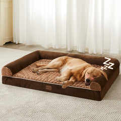 BFPETHOME cama para perros grandes con espuma ortopédica para mayor soporte.
