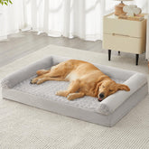 Cama para perros grandes de BFPETHOME vista general, ideal para descanso nocturno cómodo.