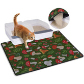 Bienbee alfombrilla para arena de gato con doble capa y menos rastreo.