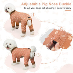 Bienbee pijama con corazón para perro, perfecto para momentos tiernos.