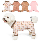 Bienbee pijamas para perros con patrón arcoíris, suaves y cómodos para dormir.