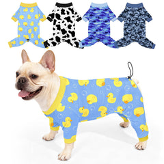 Bienbee pijamas para perros, conjunto de 4 piezas, cómodo para dormir y jugar.