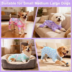Bienbee pijamas con corazon amor para perros, colores vivos.
