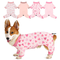 Bienbee pijamas para perro con patrones brillantes ideales para fotos y juego diario.