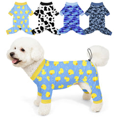 Bienbee pijamas para perros conjunto de 4 diseños coloridos para juego y fotos
