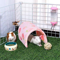 Refugio lavable Bienbee para conejo en rosa, facilita limpieza.