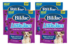 Bil-Jac Little Jacs: paquete de 4 golosinas de pollo hígado para perros pequeños.