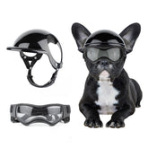 BillionChains casco-gafas para perros pequeños: protección ocular y craneal para paseos al aire libre