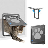 Billionchains: puerta de pantalla para gatos con cierre magnético facilita la libertad del felino.