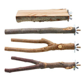 Percha natural de BILLIOTEAM de 20 cm para aves pequeñas, agarre cómodo y seguro.