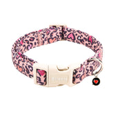 Collar Bilsole con corazón impreso para perros, ideal para fotos.